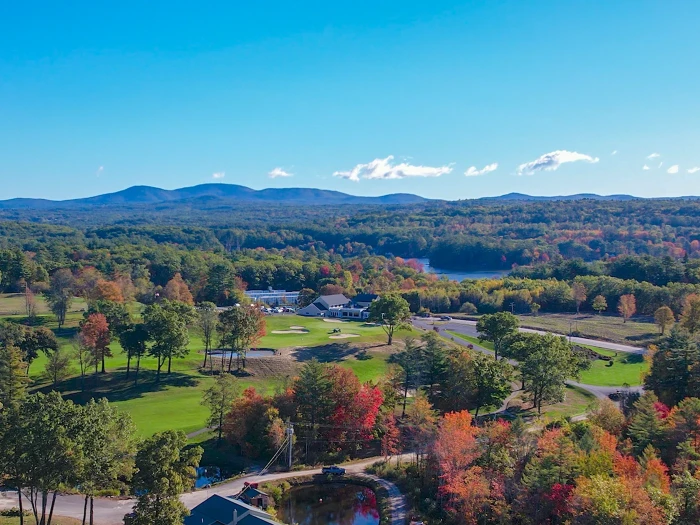 Aerial view of Lochmere Country Club and the New Hampshire Lakes Region